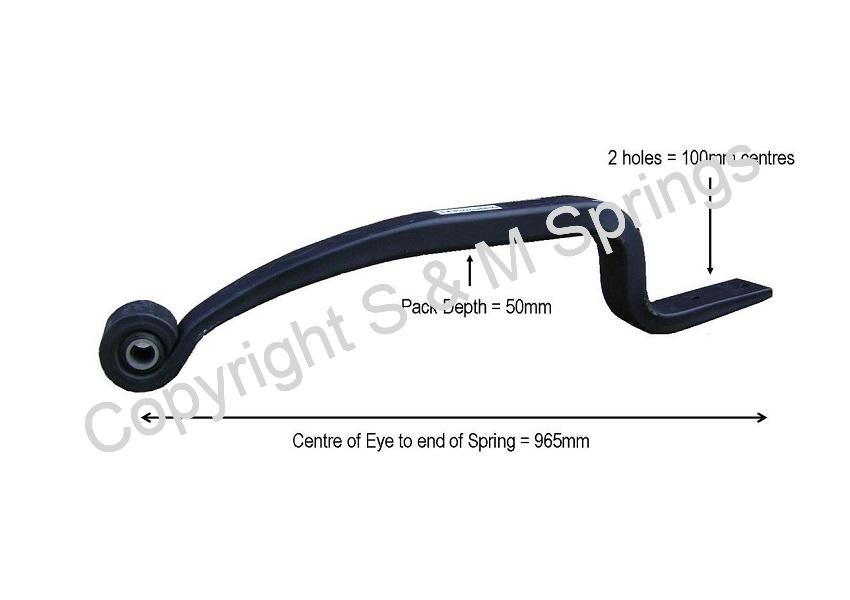 DEP1034488 DENNIS Elite Spring Rear Steer Axle Z Spring dimensions