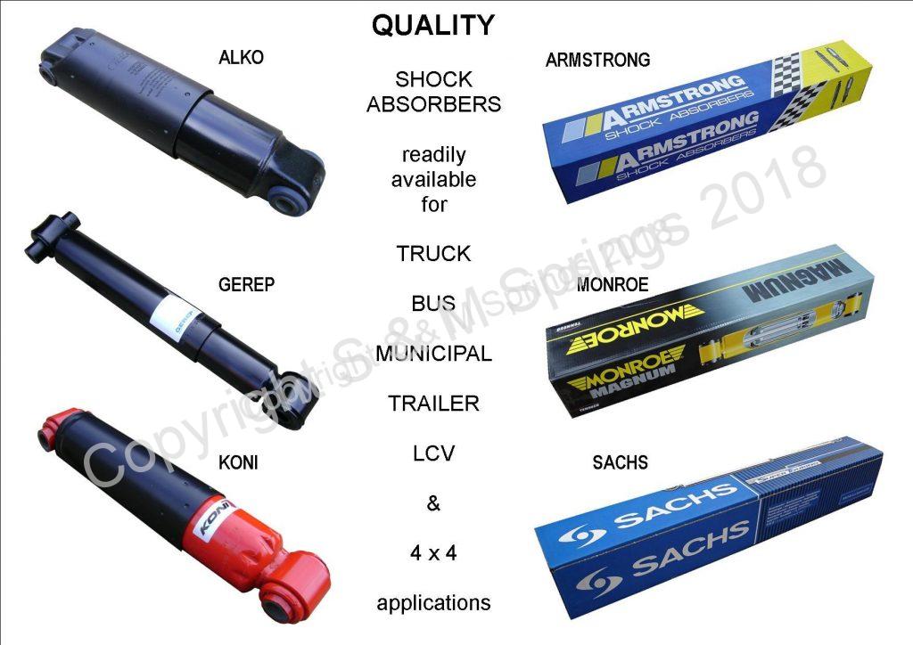 SHOCK ABSORBERS S & M Springs