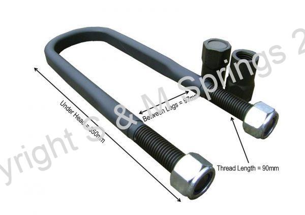 U-Bolt for SCANIA 1377712 Rear Spring 8260X dimensions