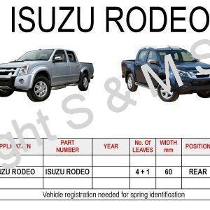 ISUZU RODEO Leaf Springs Rear