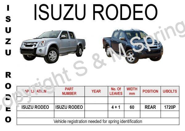 ISUZU RODEO Leaf Springs Rear