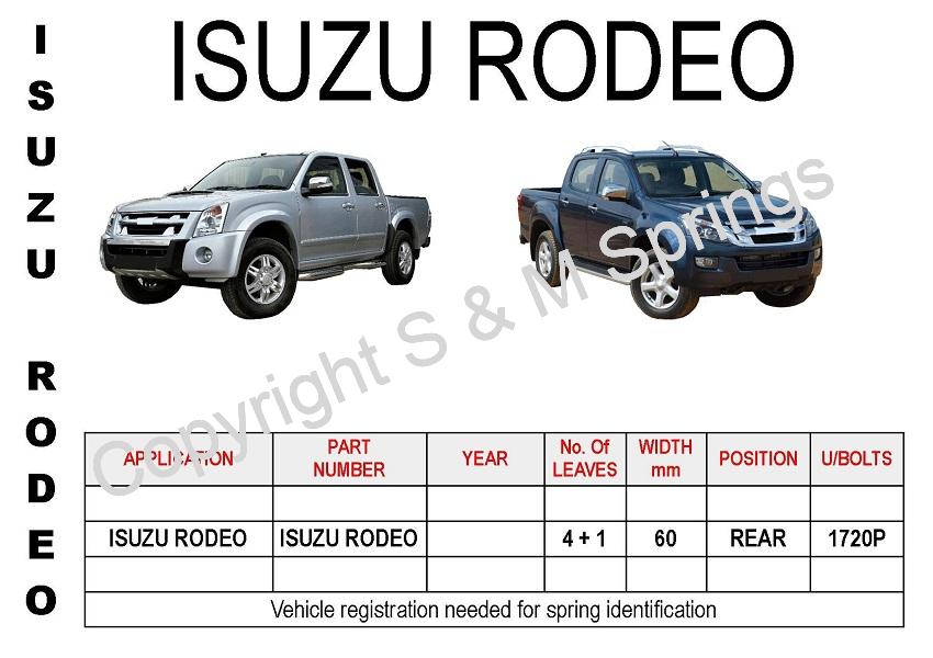 Isuzu Rodeo Leaf Springs