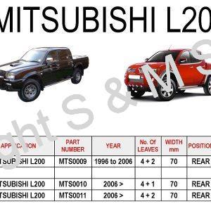 MITSUBISHI L200 Leaf Springs Rear