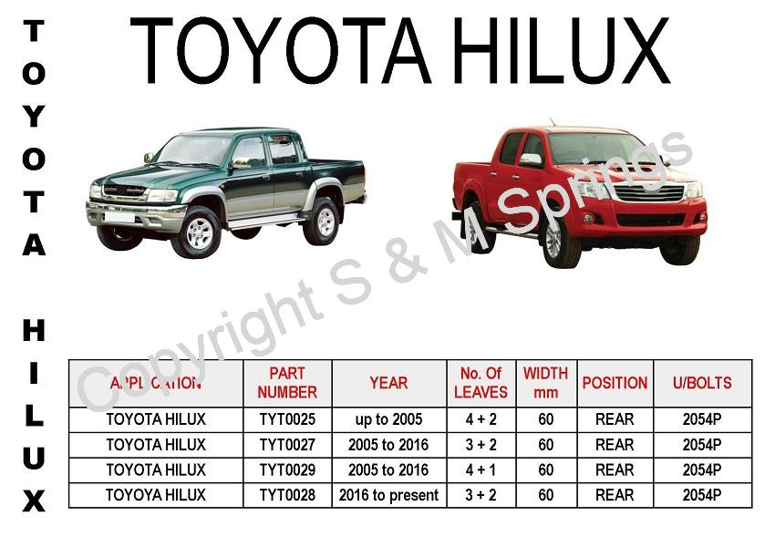 Toyota Hilux Leaf Springs