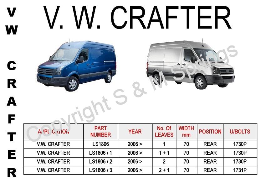 Volkswagen Crafter Leaf Springs Rear – 2006 onwards