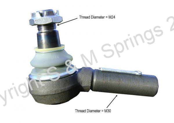 3349183R1 SEDDON Track-Rod End R.H.T.dimensions