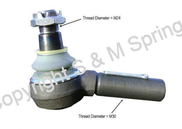 4119875 BOVA Ball-Joint R.H.T. dimensions