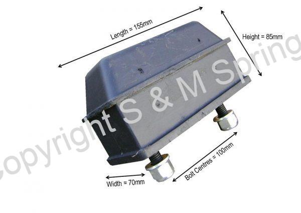 3117111 VOLVO Olympian Rear Bump Stop dimensions