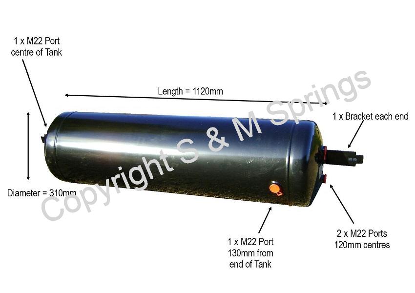 1193014 SCHMITZ Air Reservoir-Tank dimensions