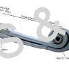 142854-3 ERF Rear Spring 2 Leaf dimensions