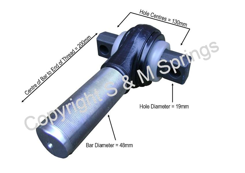 570816008 LIEBHERR Torque Rod End R.H.T. dimensions