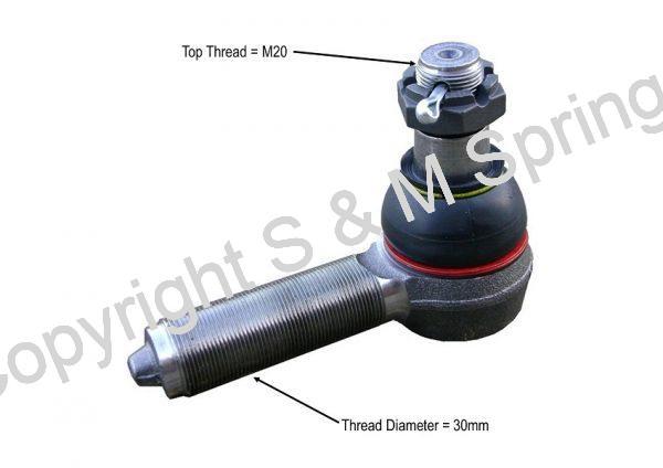 24240040 R5400010 X1858684 OPTARE Solo Track Rod End RHT dimensions