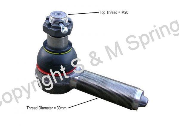 24240041 R5400009 X1858685 OPTARE Solo Track Rod End LHT dimensions