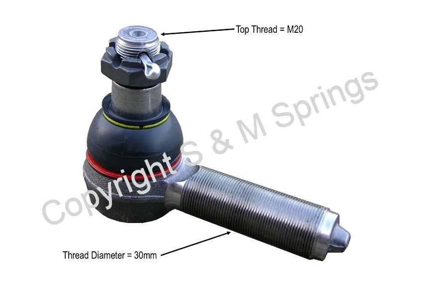 24240041 R5400009 X1858685 OPTARE Solo Track Rod End LHT dimensions