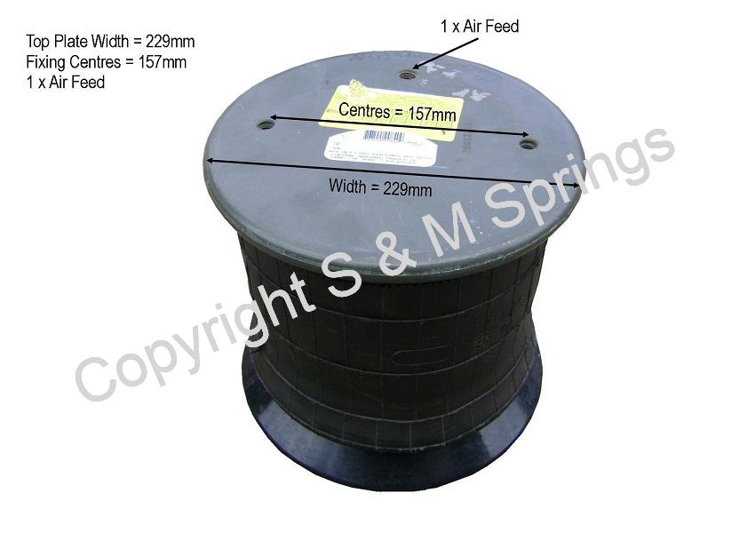 1300335000 FODEN Air Bag dimensions