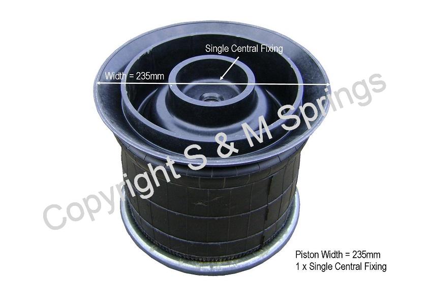 1300335000 FODEN Air Bag (underside dimensions)