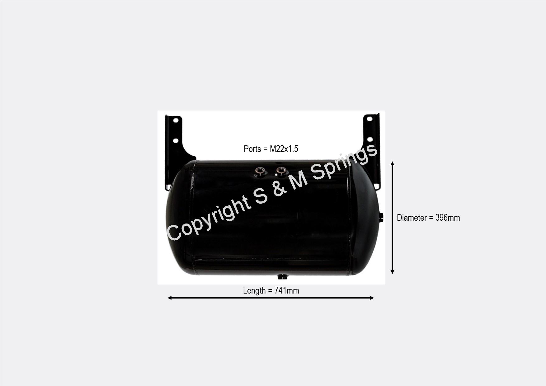 1219118 1198163 208737 SCHMITZ Air Reservoir-Tank 80L - Image 2