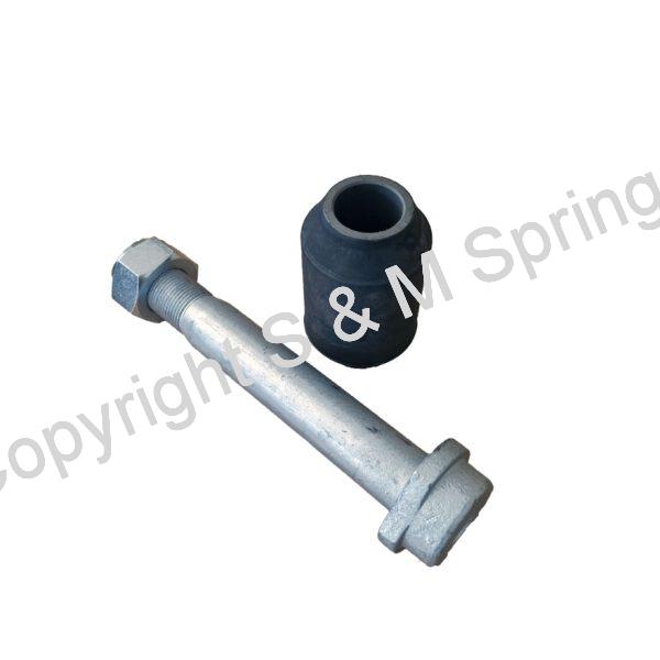 Spring Eye Bolt, Nut & Bush - Agricultural Baler Z Spring