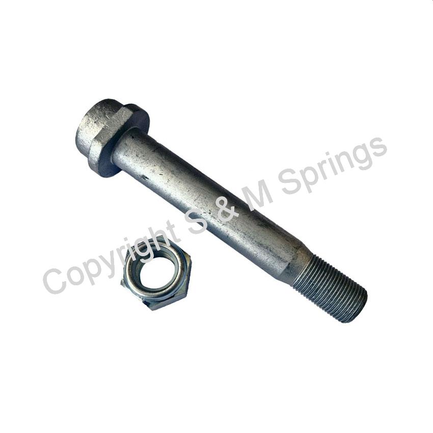 Spring Eye Bolt, Nut & Bush - Agricultural Bale Chaser Z Spring - Image 2