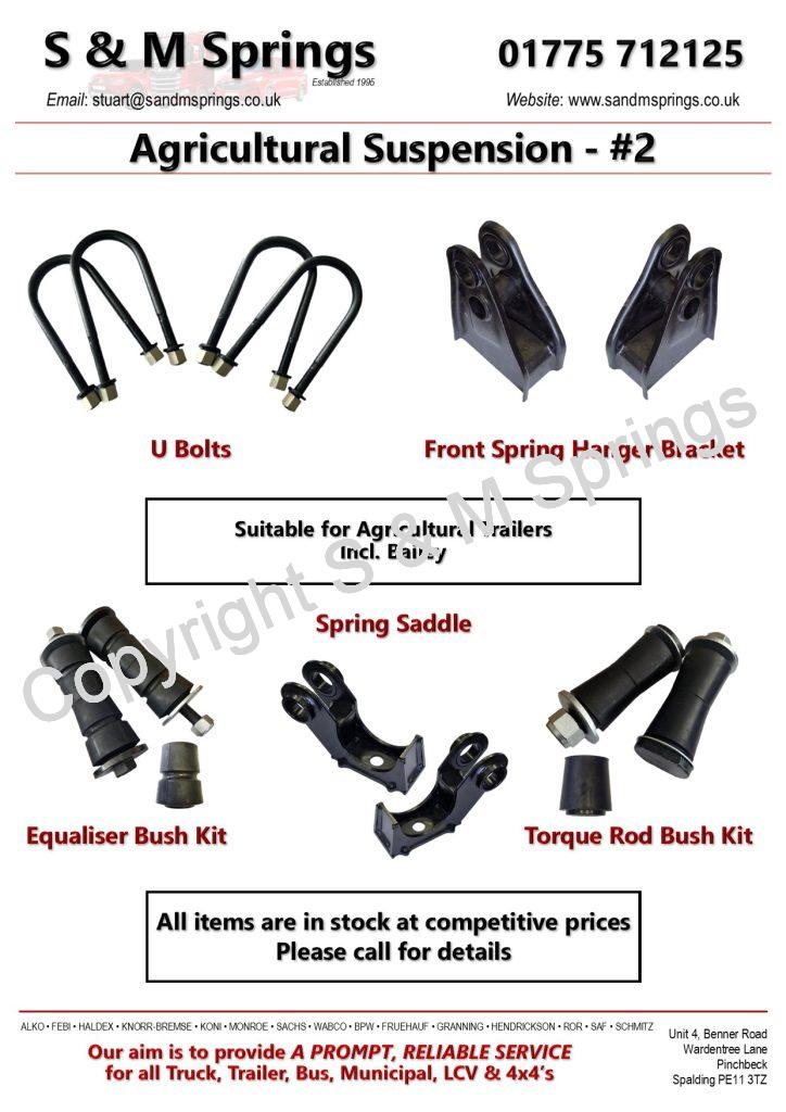AGRICULTURAL Leaf Springs & Accessories - For Trailers incl. Bailey ...