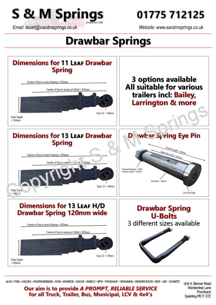 AGRICULTURAL Leaf Springs & Accessories - For Trailers incl. Bailey ...
